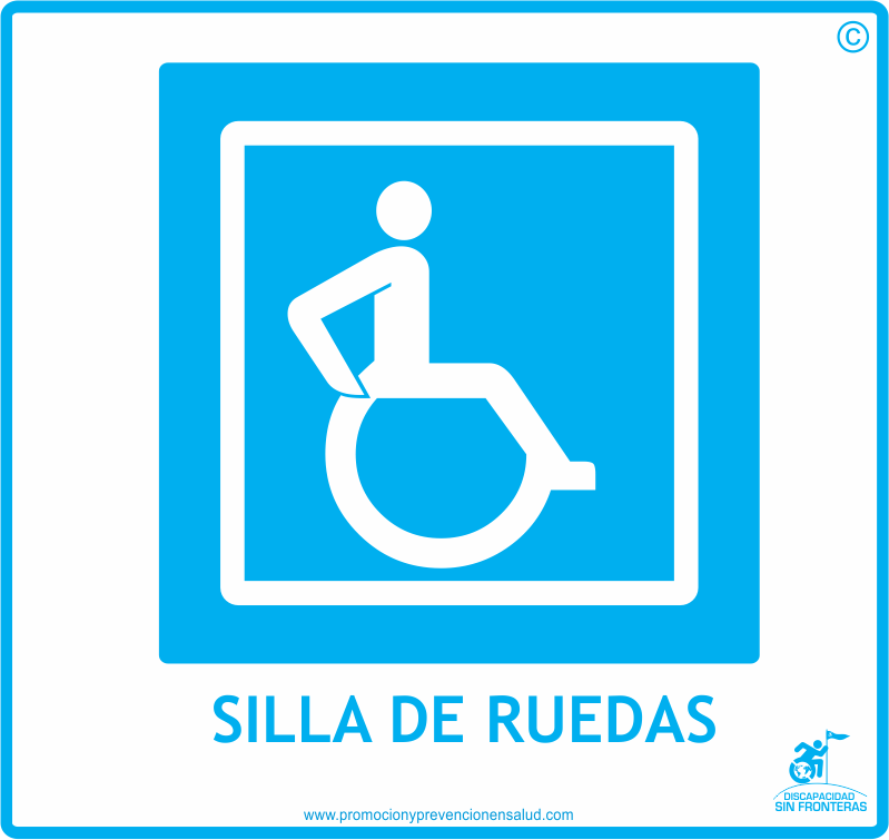 logo discapacidad silla de ruedas